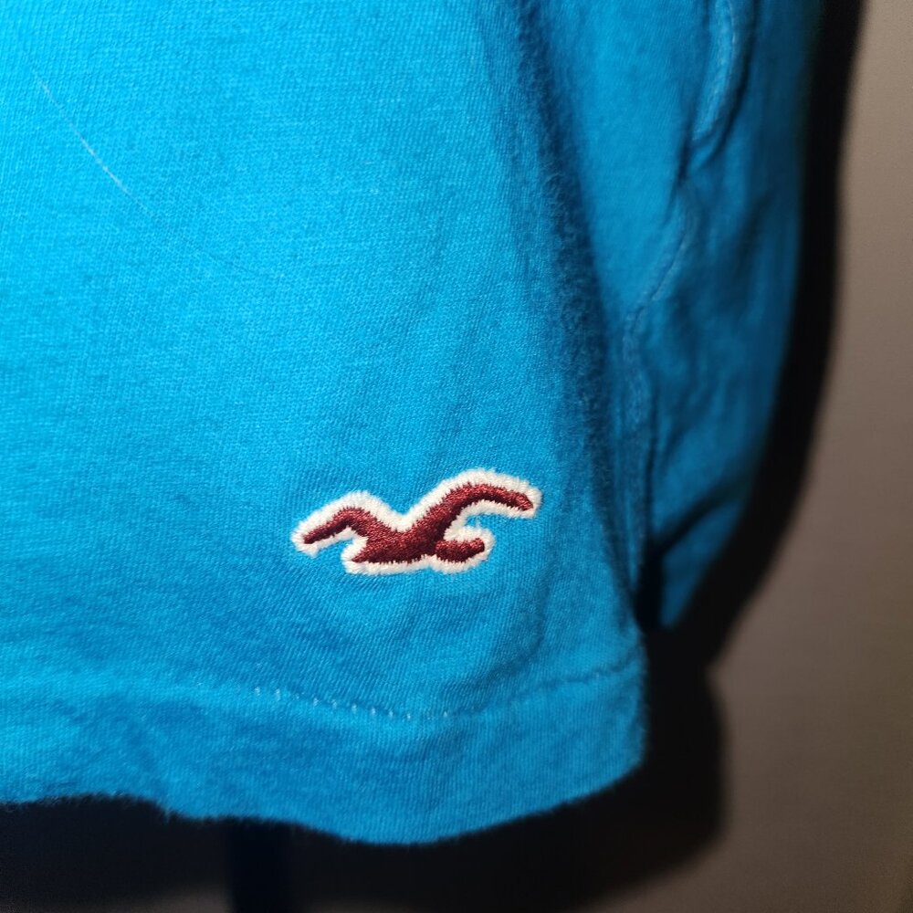 Women's Hollister Crewneck Short Sleeve Tshirt Sz S Turquiose - Picture 6 of 7